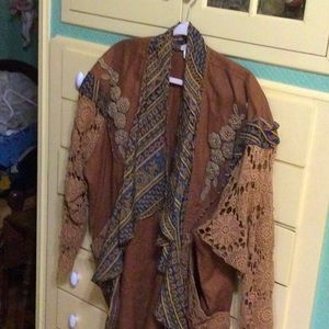 Tiffani Grace funky linen jacket